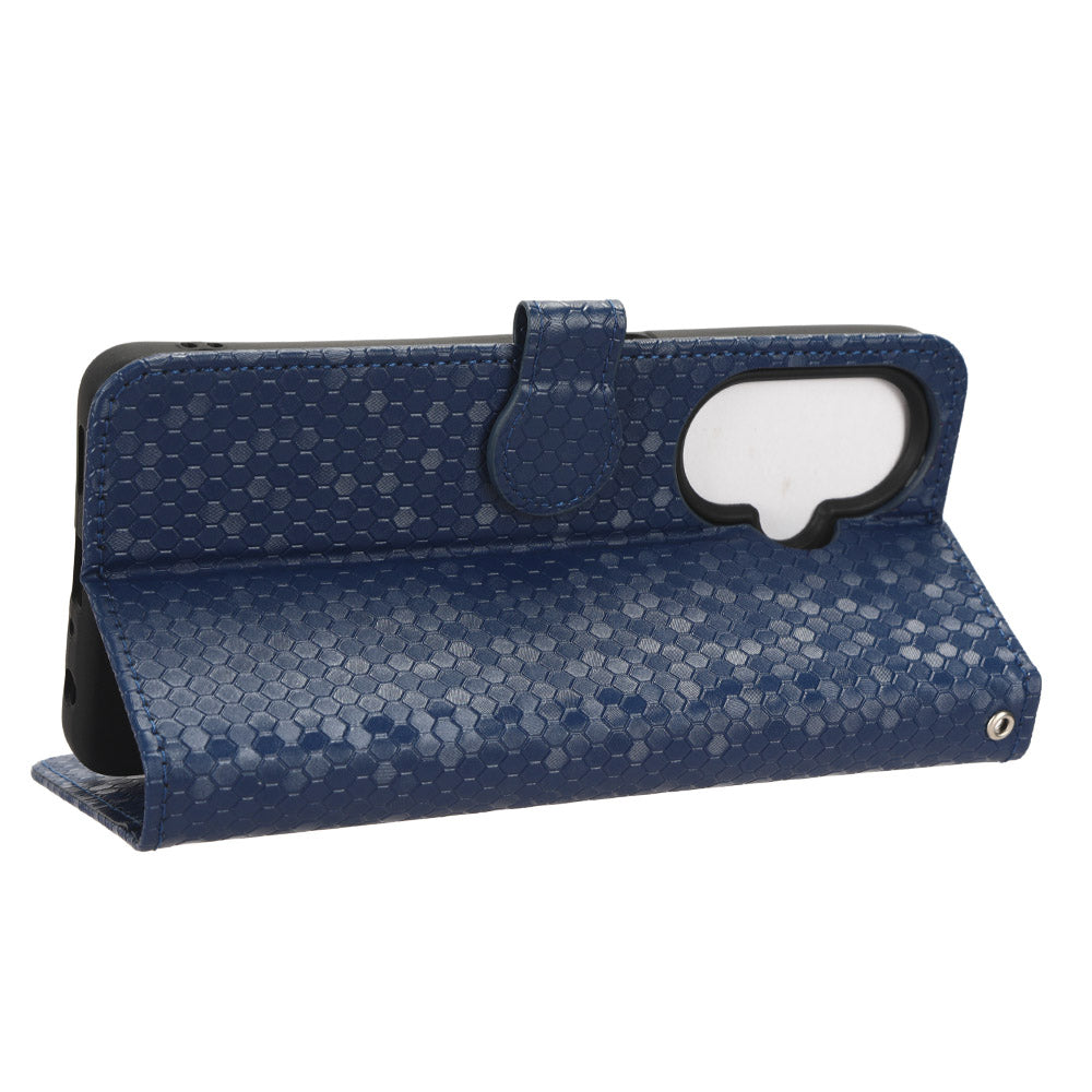 For OnePlus Nord CE 3 Lite 5G / Nord N30 5G PU Leather Cover Dot Pattern Imprinted Stand Wallet Phone Case