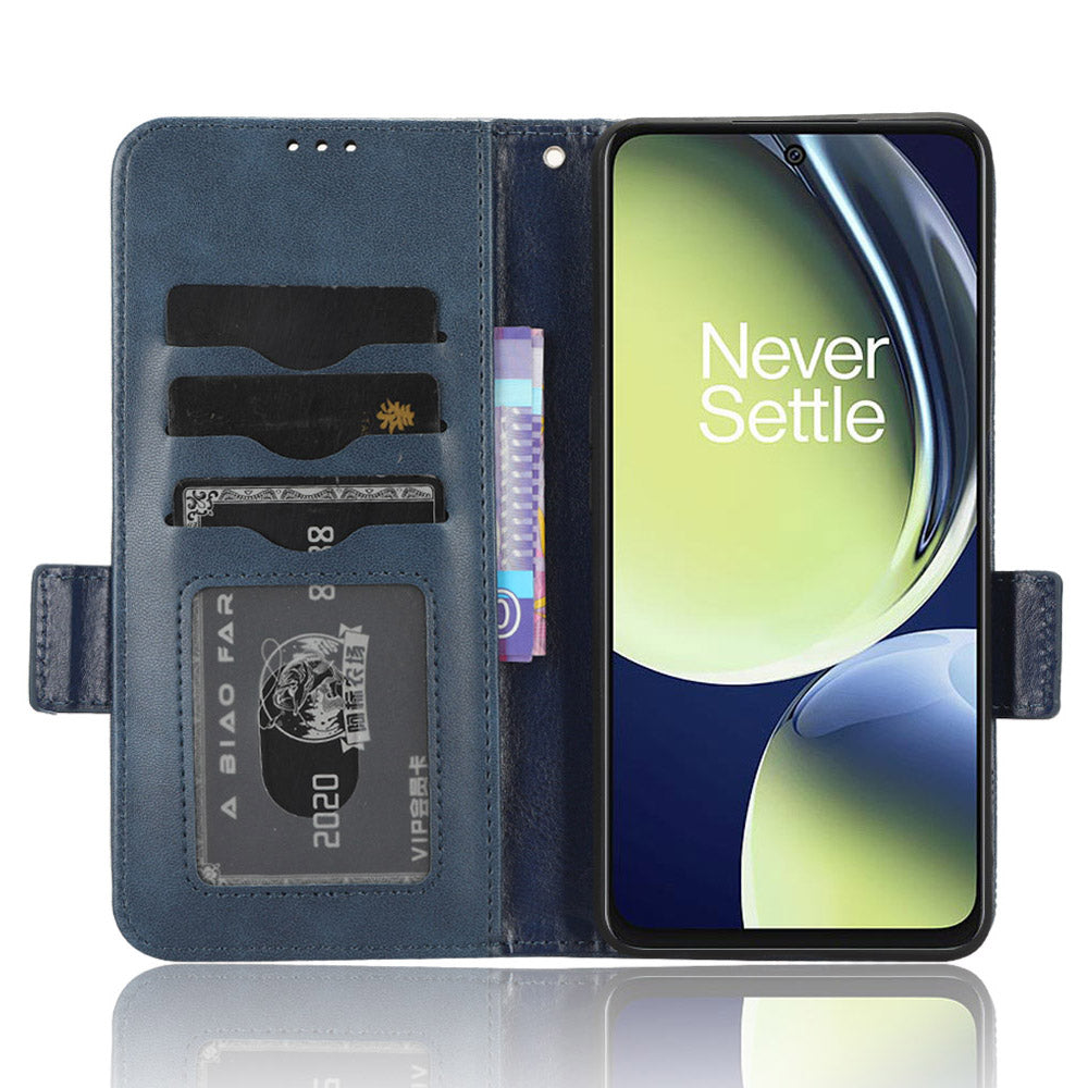 For OnePlus Nord CE 3 Lite 5G / Nord N30 5G Phone Case Imprinted Triangle Stand Wallet PU Leather Cover