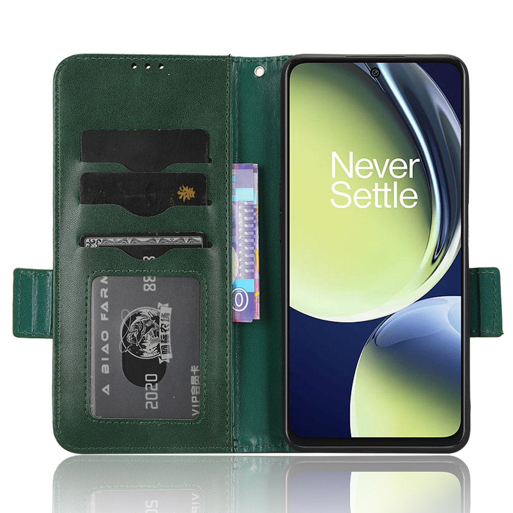 For OnePlus Nord CE 3 Lite 5G / Nord N30 5G Phone Case Imprinted Triangle Stand Wallet PU Leather Cover