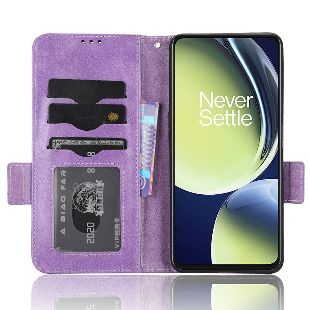 For OnePlus Nord CE 3 Lite 5G / Nord N30 5G Phone Case Imprinted Triangle Stand Wallet PU Leather Cover