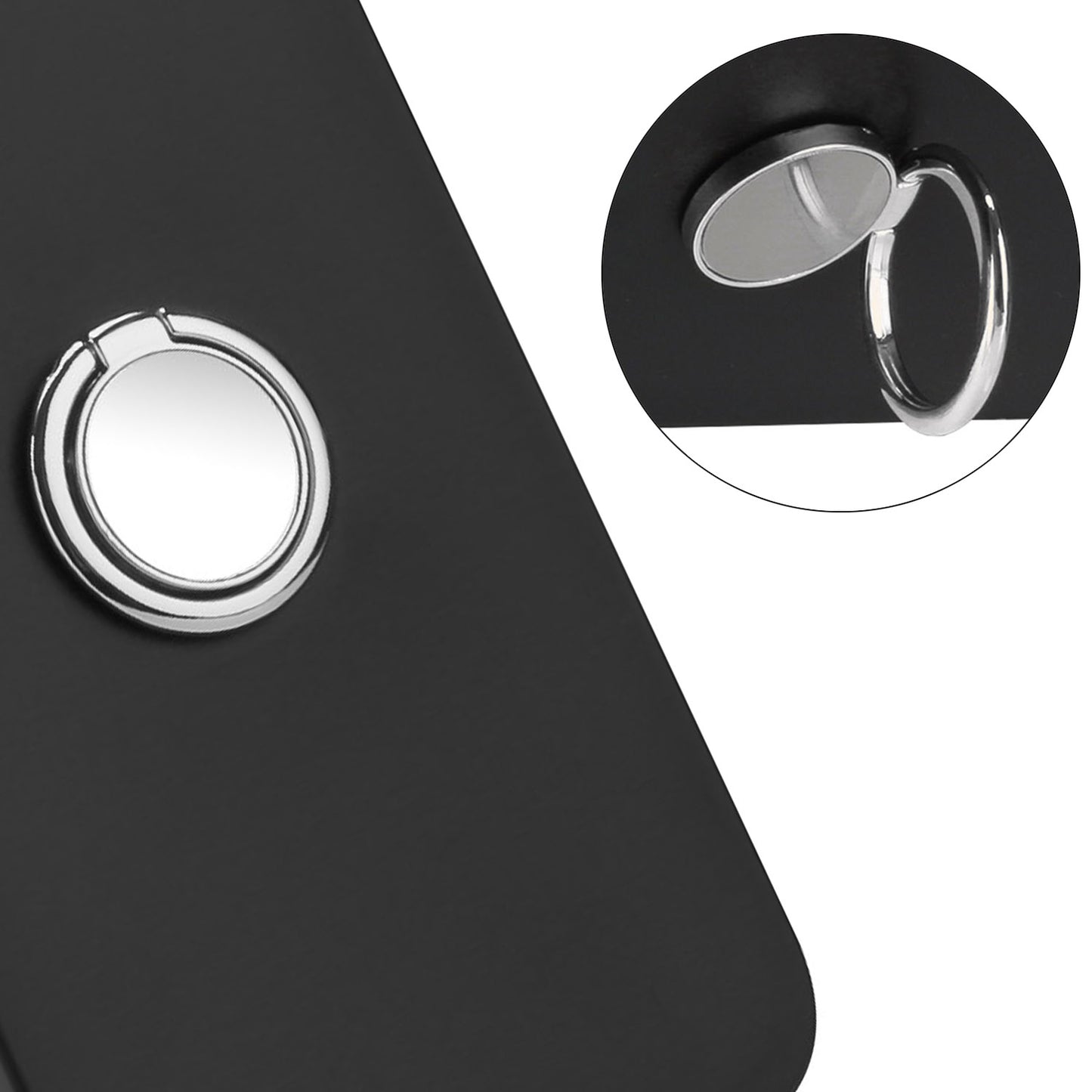 Ring Kickstand Cover for Xiaomi Redmi Note 12 4G Matte TPU Phone Case Works for Magnetic Car Mount