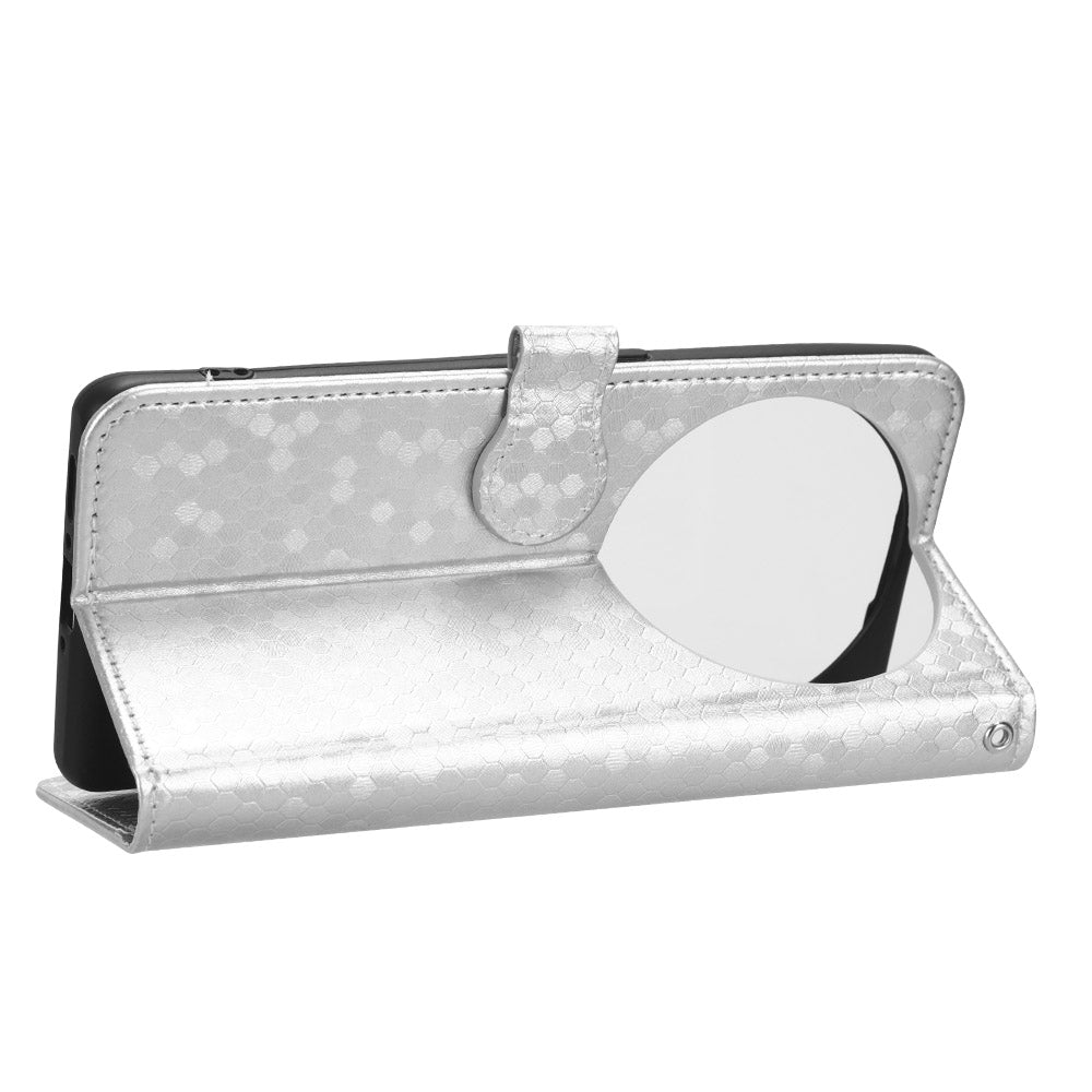 PU Leather Cover for Oppo Find X6 Pro Dot Pattern Imprinted Wallet Phone Case with Stand