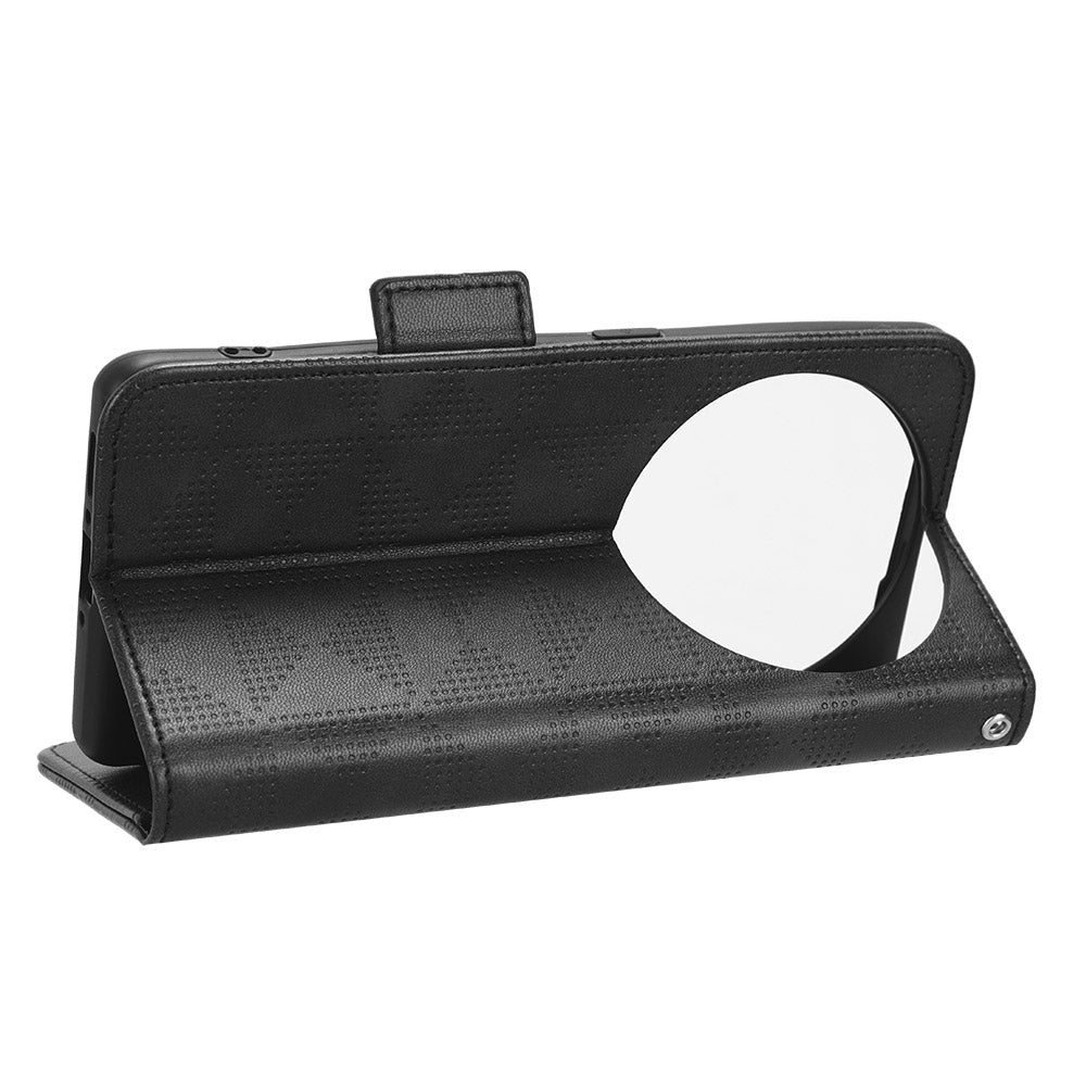 Shockproof PU Leather Phone Case for Oppo Find X6 , Imprinted Triangle Stand Wallet Cover