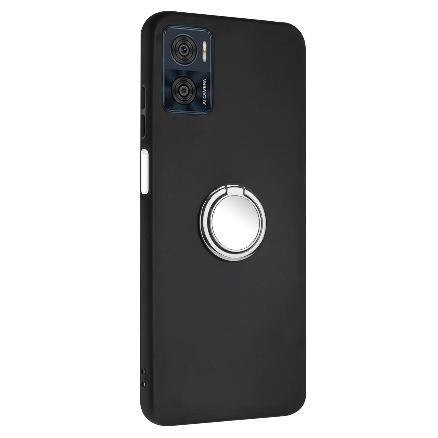 Ring Kickstand Matte Cover for Motorola Moto E22 4G / E22i 4G TPU Phone Case Support Car Magnet Mount