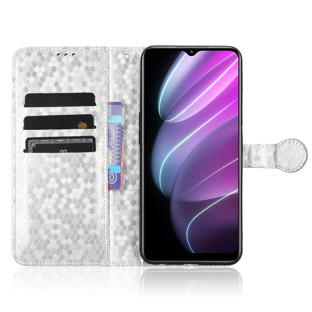 For Realme V30 5G / V30t Wallet Phone Case Dot Pattern Imprinted PU Leather Cover with Stand