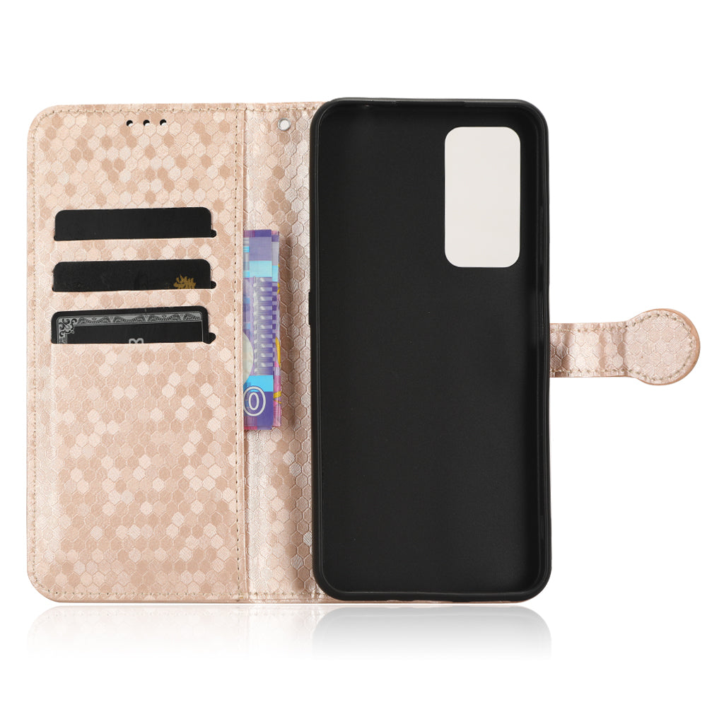 Phone Case for Blackview A85 Wallet Phone Case Dot Pattern Imprinted Leather Cover Shockproof Stand Phone Shell