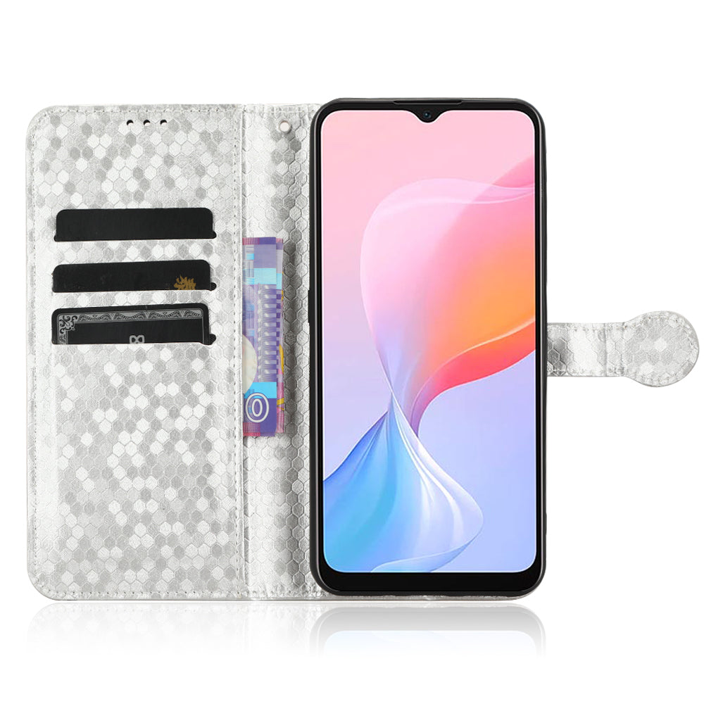Phone Case for Blackview A85 Wallet Phone Case Dot Pattern Imprinted Leather Cover Shockproof Stand Phone Shell