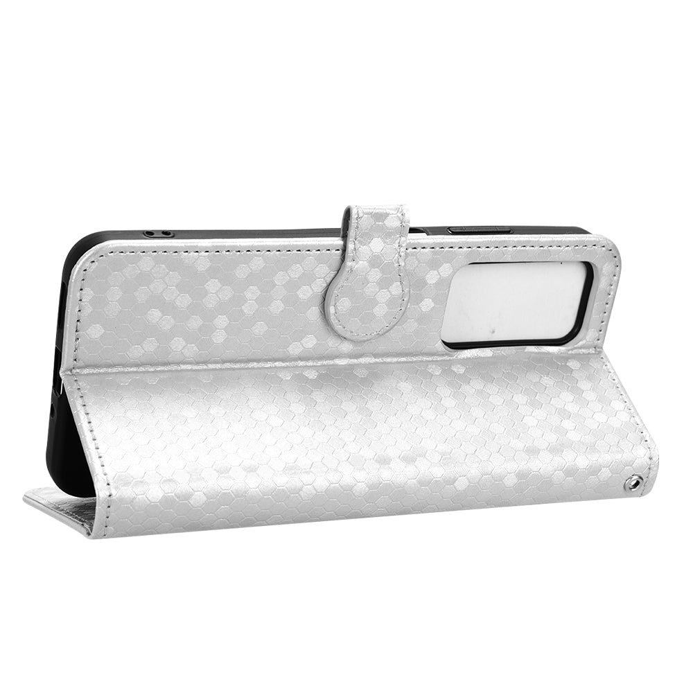 Phone Case for Blackview A85 Wallet Phone Case Dot Pattern Imprinted Leather Cover Shockproof Stand Phone Shell