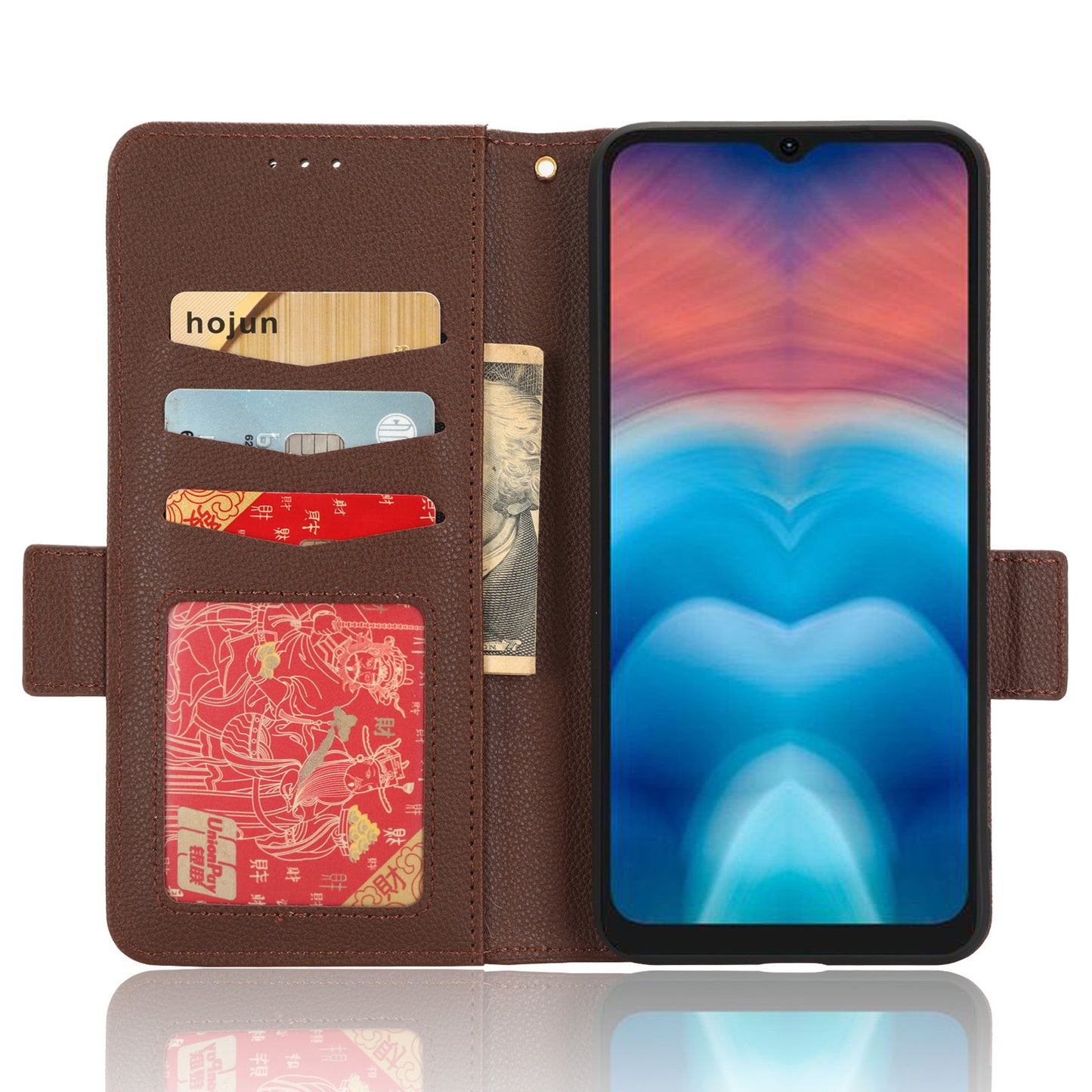 For Umidigi G1 / G1 Max PU Leather Case Litchi Texture Folio Flip Wallet Stand Phone Cover