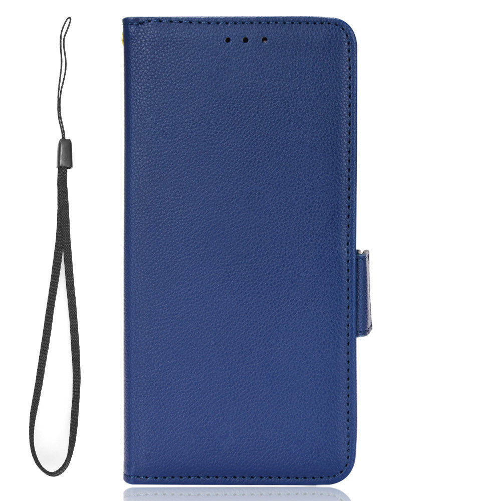 For Umidigi G1 / G1 Max PU Leather Case Litchi Texture Folio Flip Wallet Stand Phone Cover