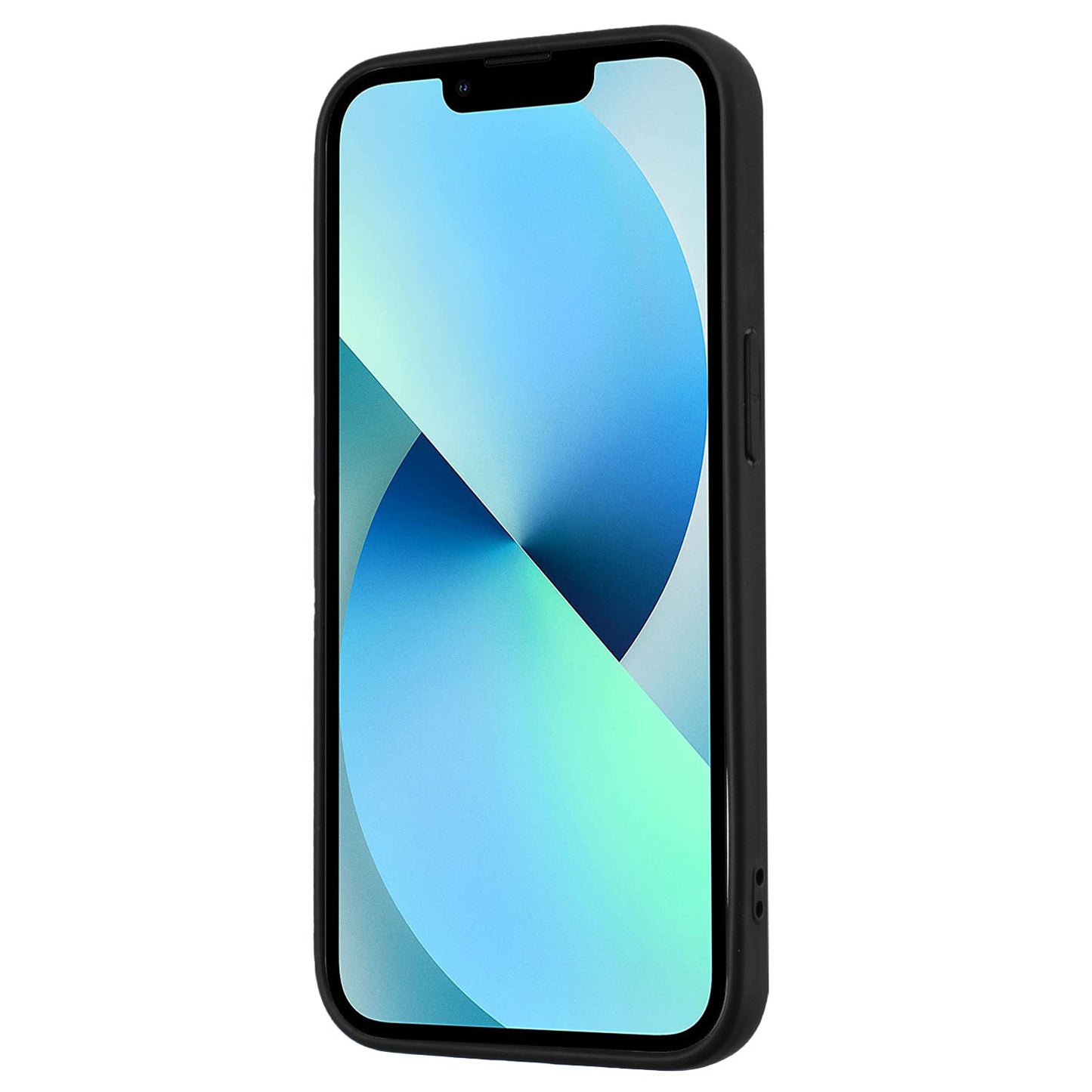 Bump Proof Cover for iPhone 13 mini 5.4 inch Ring Kickstand Matte TPU Phone Case Support Car Magnet Mount