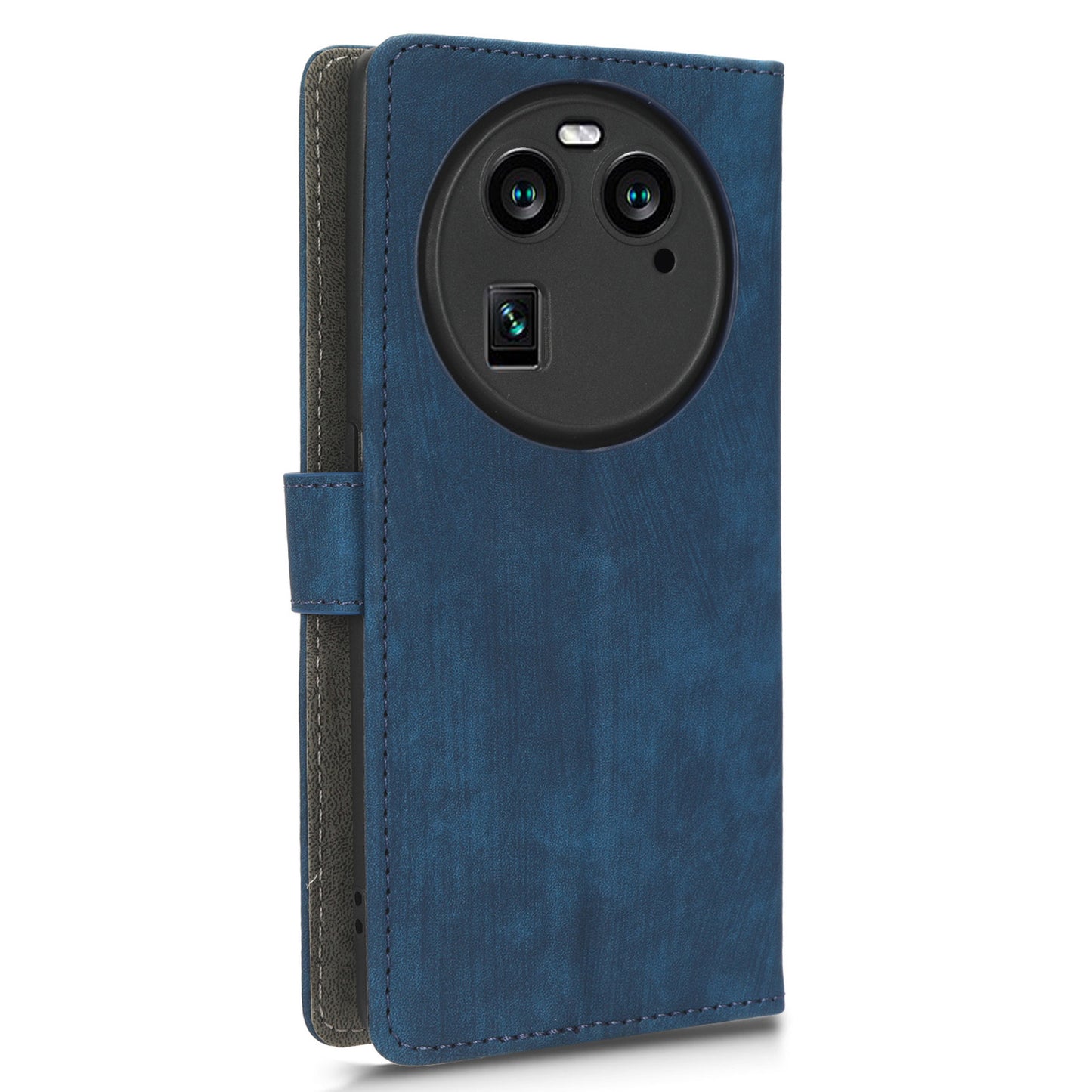 For Oppo Find X6 Shockproof Phone Cover PU Leather RFID Blocking Wallet Stand Case with Strap