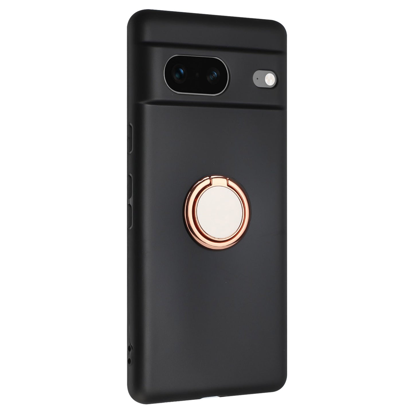 For Google Pixel 8 Shockproof Back Protector TPU Cover Matte Phone Case with Ring Kickstand