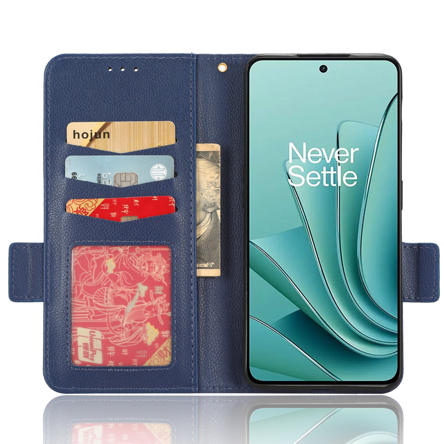 PU Leather Case for OnePlus Nord 3 5G / Ace 2V Litchi Texture Folio Flip Wallet Stand Phone Cover
