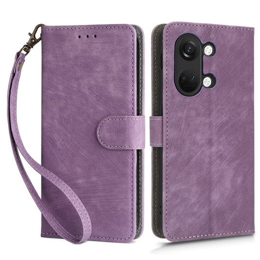 For OnePlus Nord 3 5G / Ace 2V Cell Phone Stand Case PU Leather RFID Blocking Wallet Cover with Strap