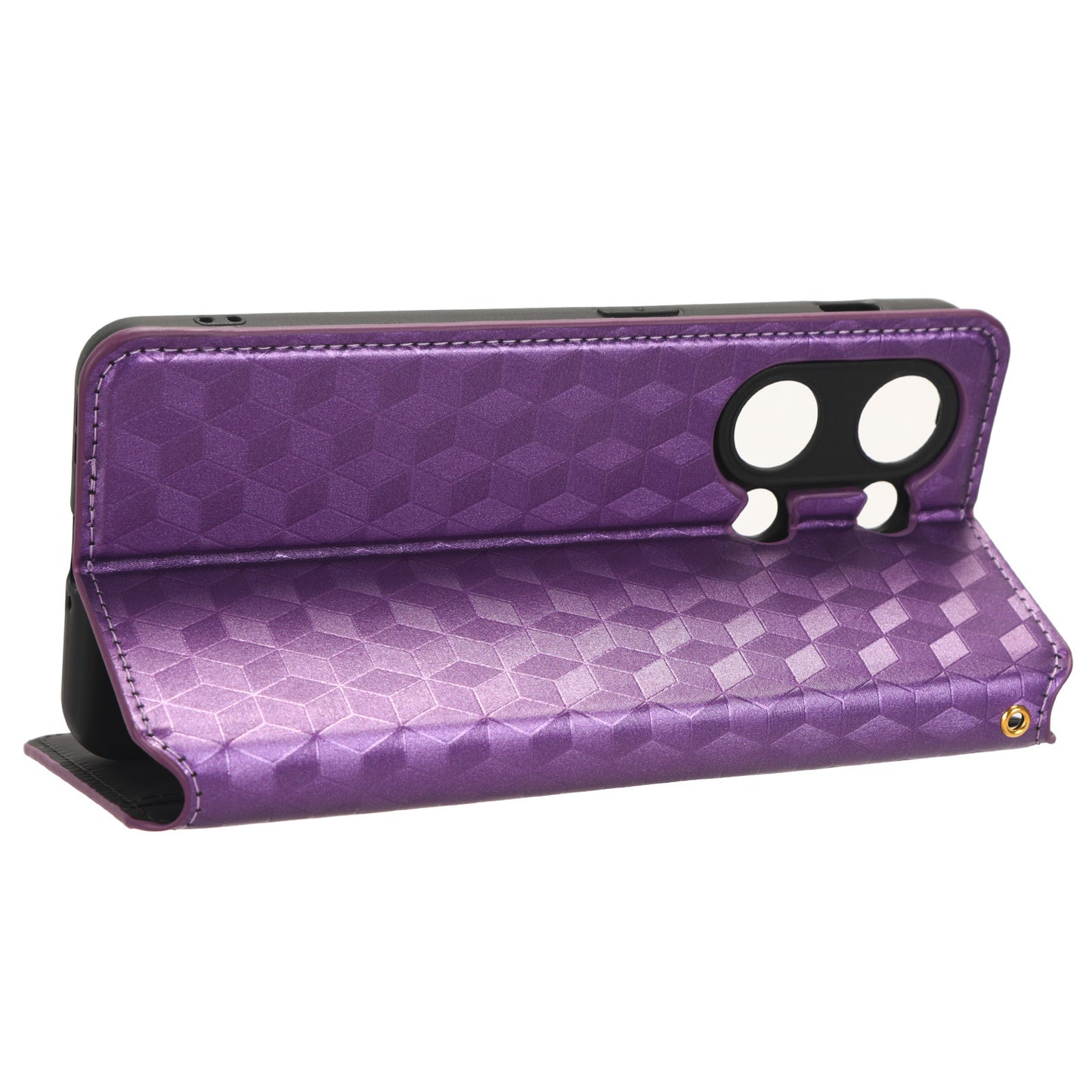 For OnePlus Nord 3 5G / Ace 2V Imprinted Rhombus Pattern PU Leather Phone Cover Stand Phone Wallet Case
