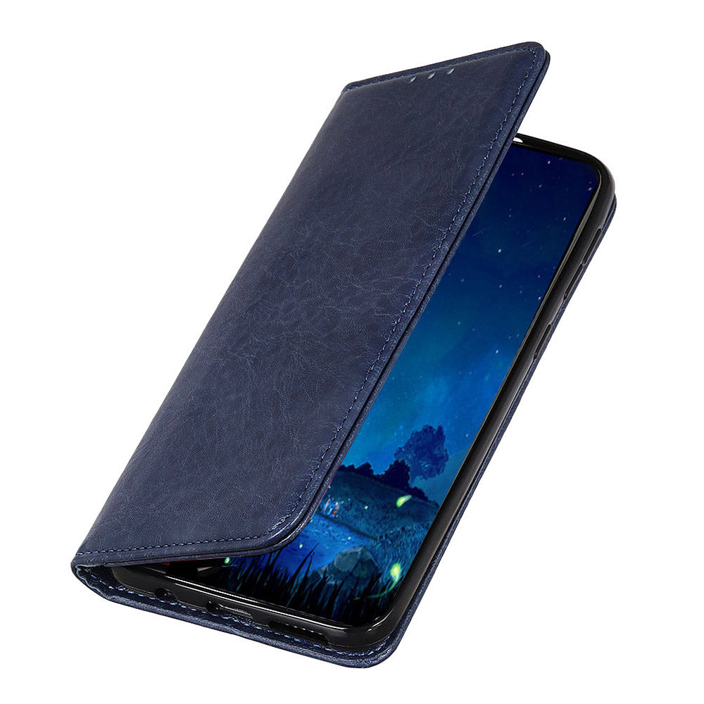 For Nokia G22 Magnetic Anti-Scratch PU Leather Phone Cover Wallet Stand Crazy Horse Texture Phone Case