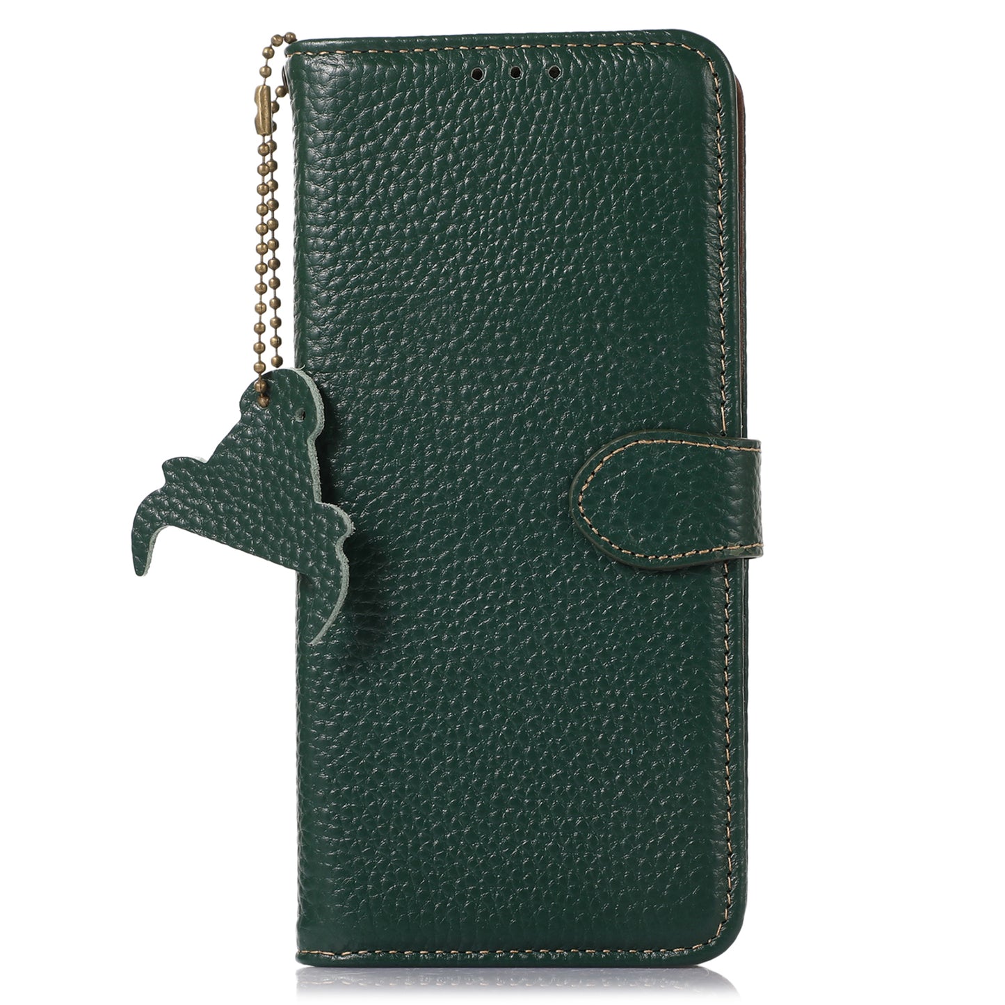Litchi Texture Cover for Oppo Find X6 , RFID Blocking Phone Wallet Case Genuine Cow Leather Stand Shell