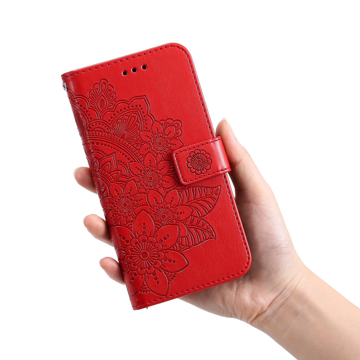 For Honor Magic5 Pro Flower Imprinting Phone Leather Case Stand Wallet Shockproof Phone Cover