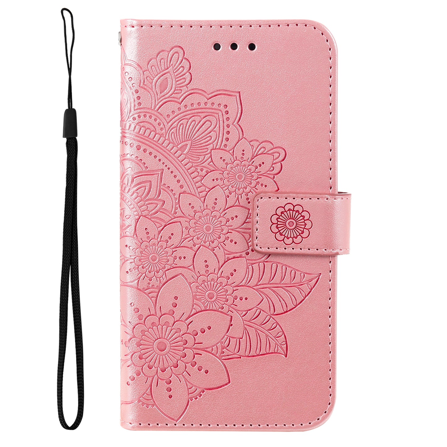 For Honor Magic5 Pro Flower Imprinting Phone Leather Case Stand Wallet Shockproof Phone Cover