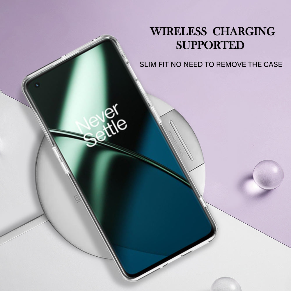 YB IMD Series-16 Style E Phone Case For OnePlus 11 5G , 2.0mm Electroplating IMD Marble Pattern TPU Cover