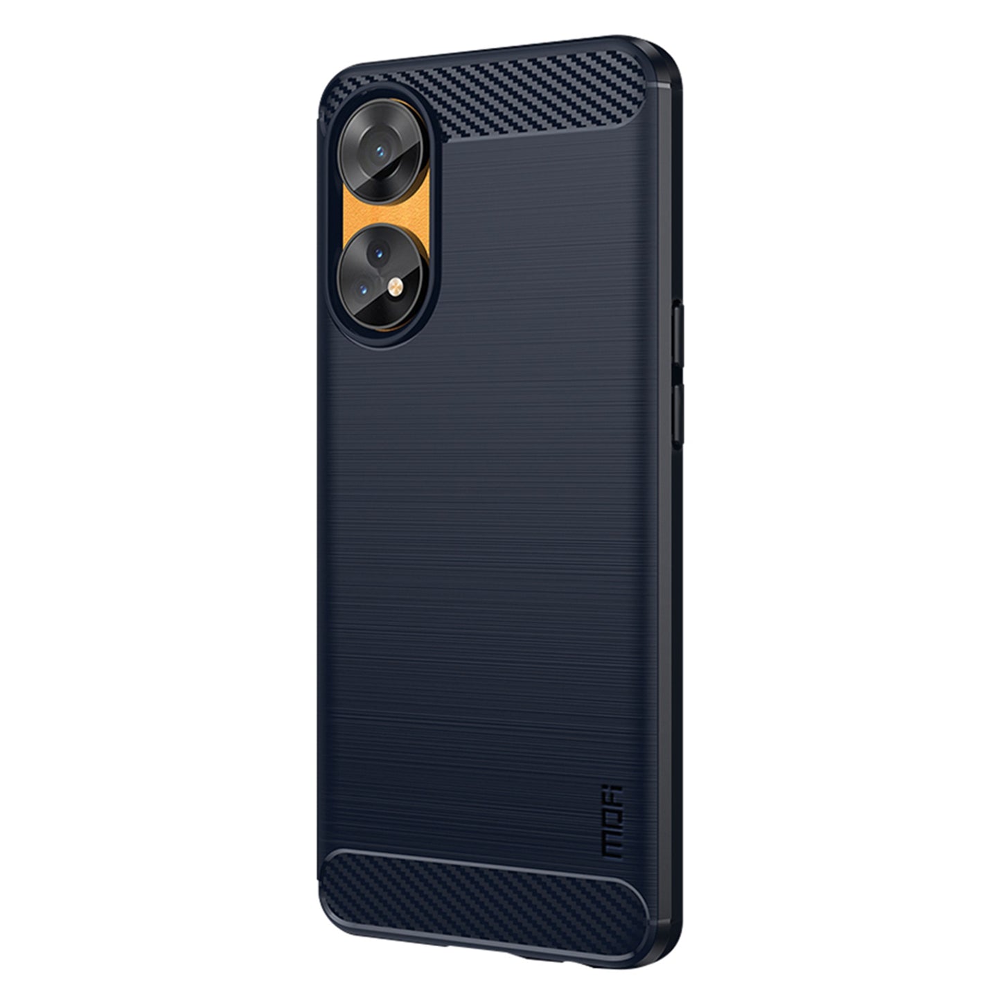 MOFI JK TPU Series-1 For Oppo Reno8 T 4G Carbon Fiber Back Cover Brushed TPU Phone Shell
