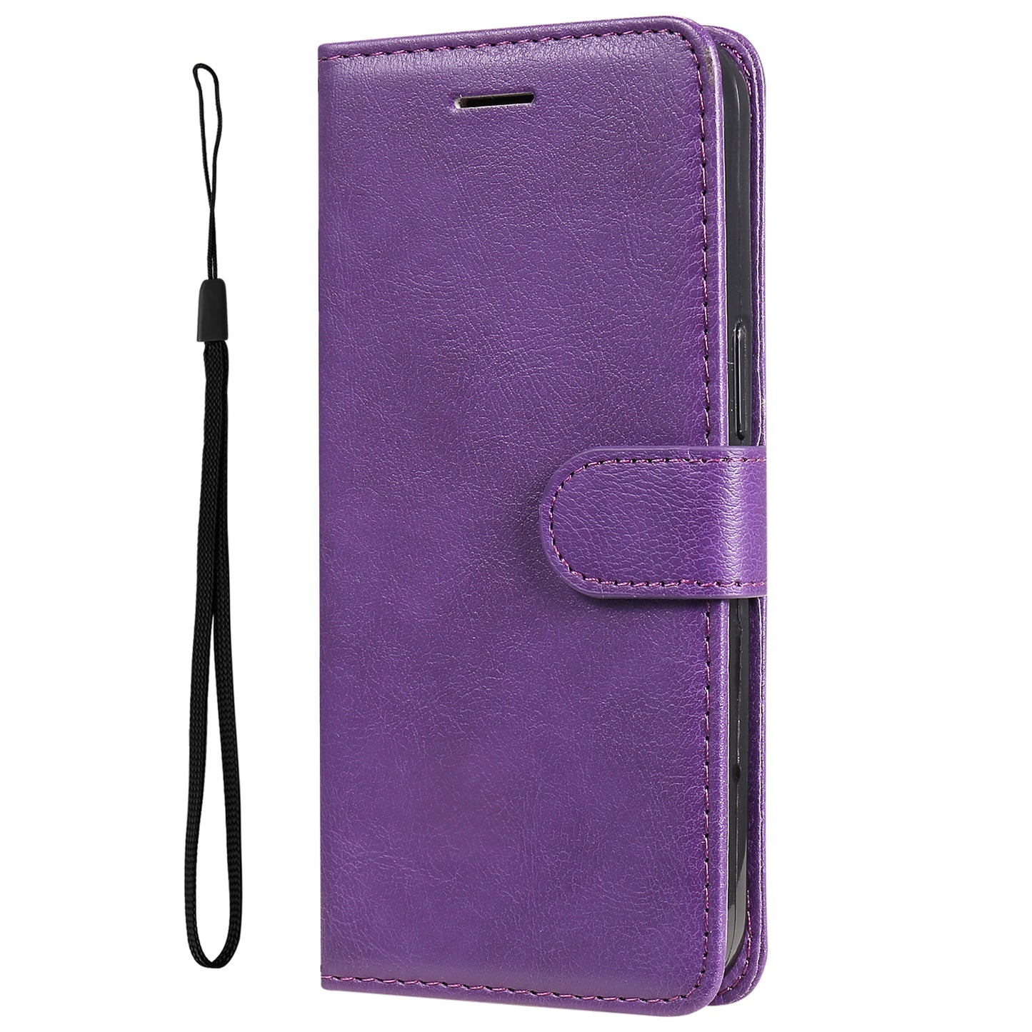 KT Leather Series-2 For Xiaomi Redmi Note 12 4G Flip Stand Protective Shell Solid Color PU Leather Wallet Phone Case