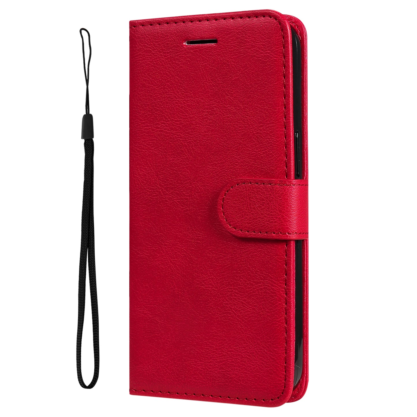 KT Leather Series-2 For Xiaomi Redmi Note 12 4G Flip Stand Protective Shell Solid Color PU Leather Wallet Phone Case