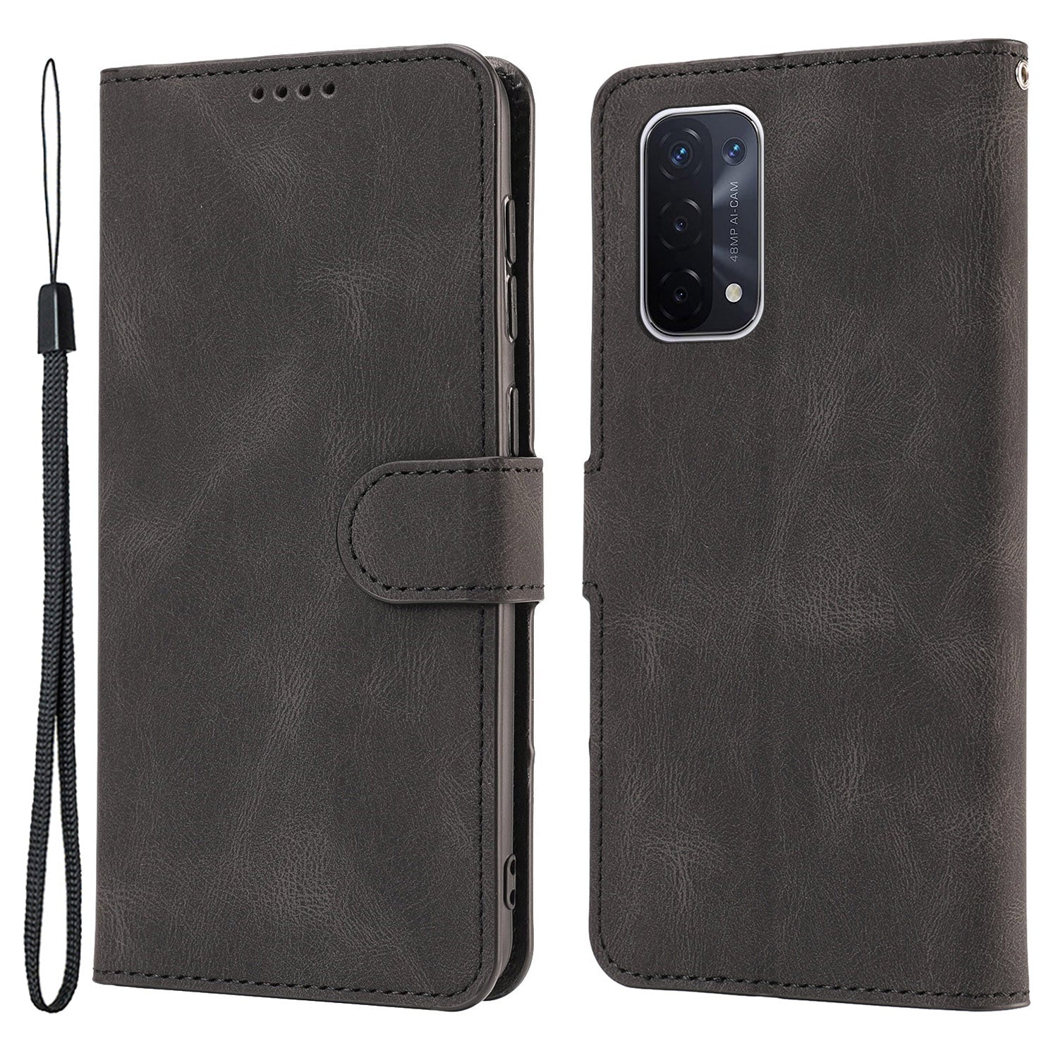 For Oppo A54 5G / A74 5G / A93 5G / OnePlus Nord N200 5G Phone Case Stand PU Leather Flip Wallet Cover