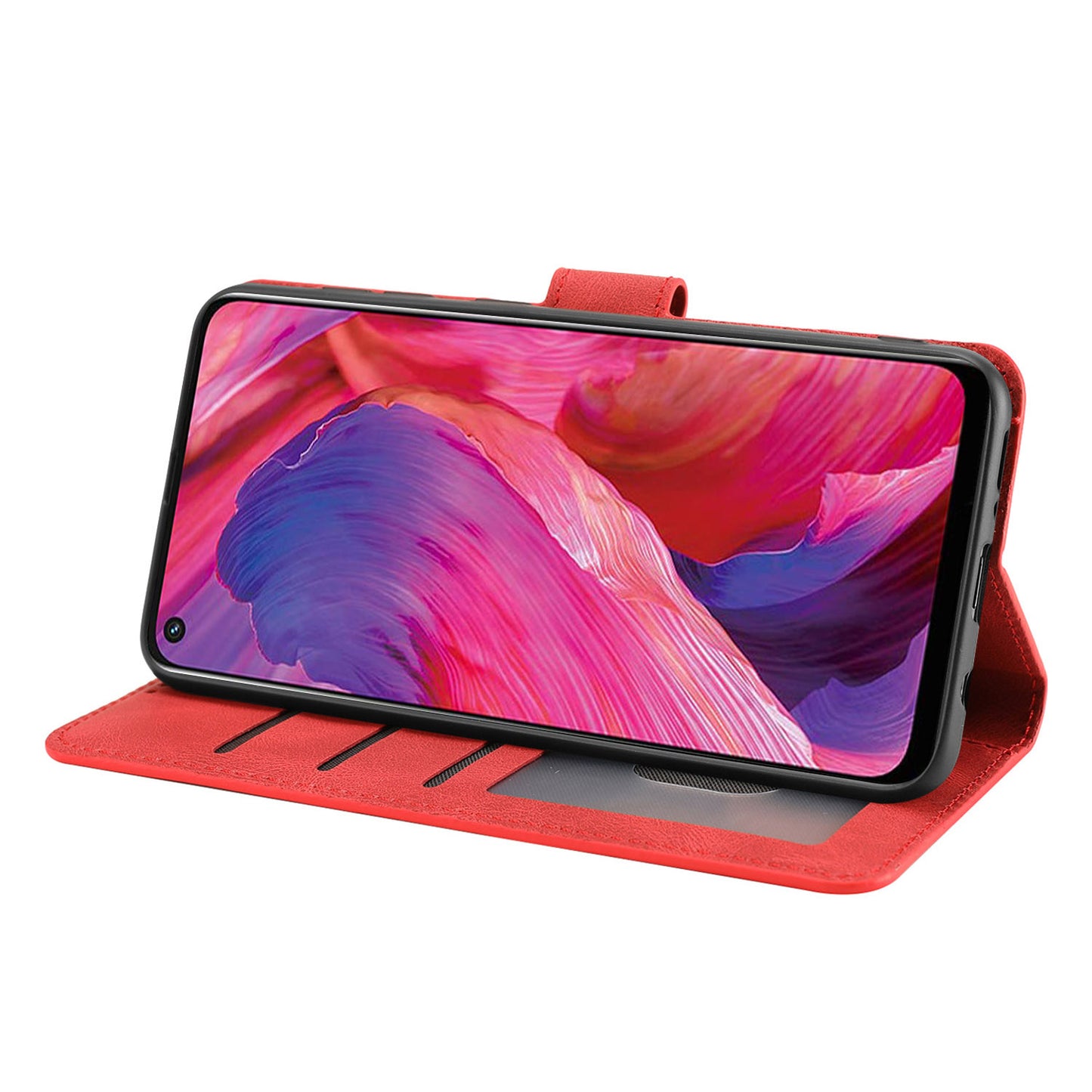 For Oppo A54 5G / A74 5G / A93 5G / OnePlus Nord N200 5G Phone Case Stand PU Leather Flip Wallet Cover