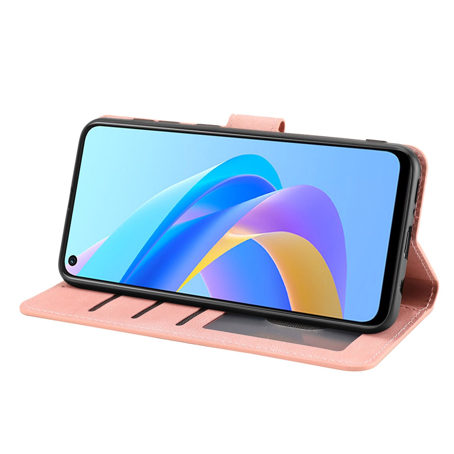 For Oppo A36 / A76 / A96 4G / Realme 9i 4G Leather Phone Case Wallet Stand Flip Phone Cover