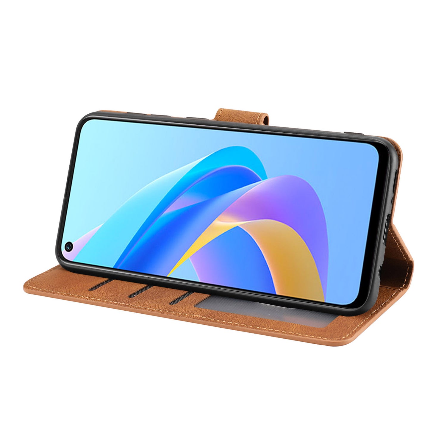 For Oppo A36 / A76 / A96 4G / Realme 9i 4G Leather Phone Case Wallet Stand Flip Phone Cover