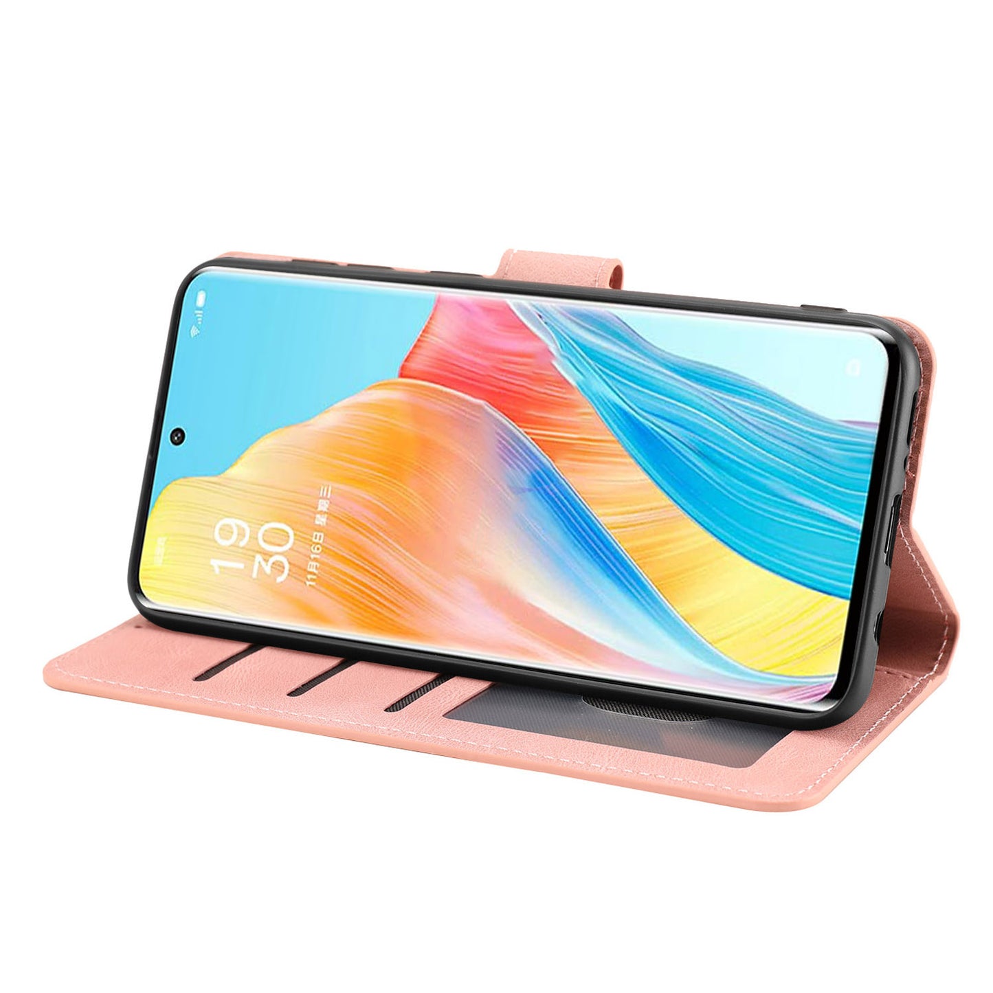 For Oppo A1 Pro 5G / Reno8 T 5G PU Leather Wallet Case Stand Flip Phone Cover with Strap