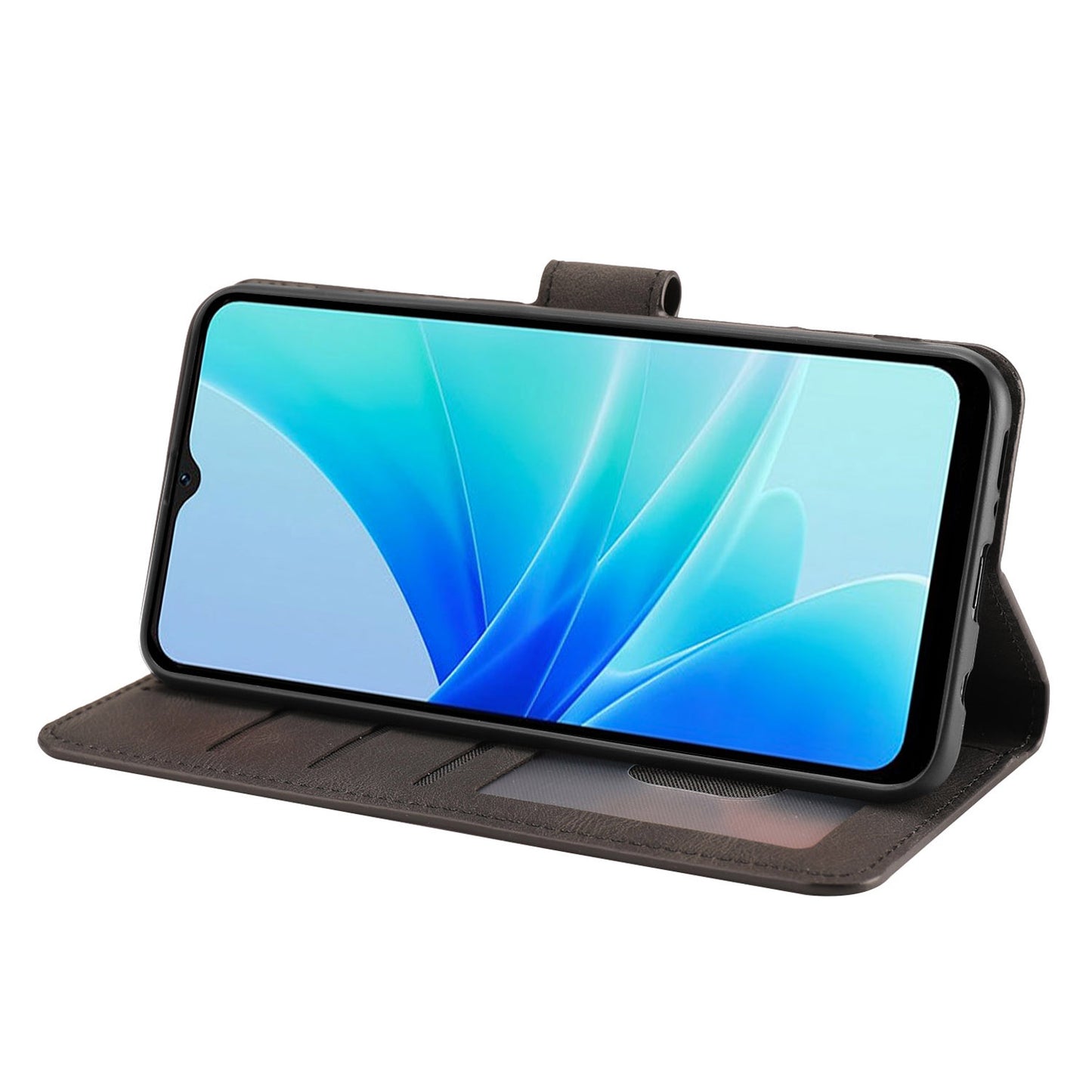 PU Leather Case for Oppo A57 4G / A77 4G / A57s 4G / A57e 4G / A77s 4G / OnePlus Nord N20 SE 4G , Wallet Stand Flip Phone Cover