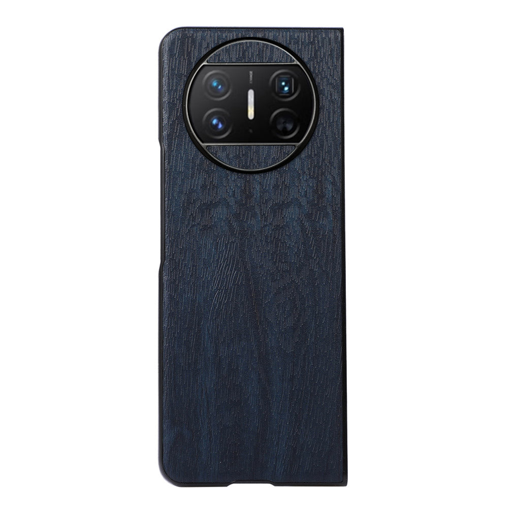 For Huawei Mate X3 5G Wood Texture Phone Case Anti-drop Leather Coated PC Phone Cover