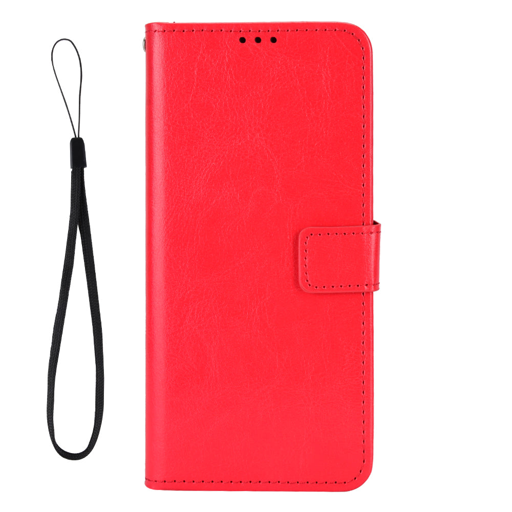For Vodafone Smart T23 Crazy Horse Texture Wallet Case PU Leather Stand Folio Flip Phone Cover
