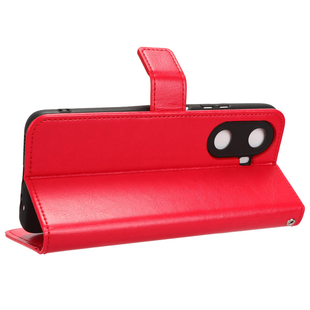 Folio Flip Cover for Huawei Enjoy 60 Shockproof Crazy Horse Texture PU Leather Wallet Phone Case