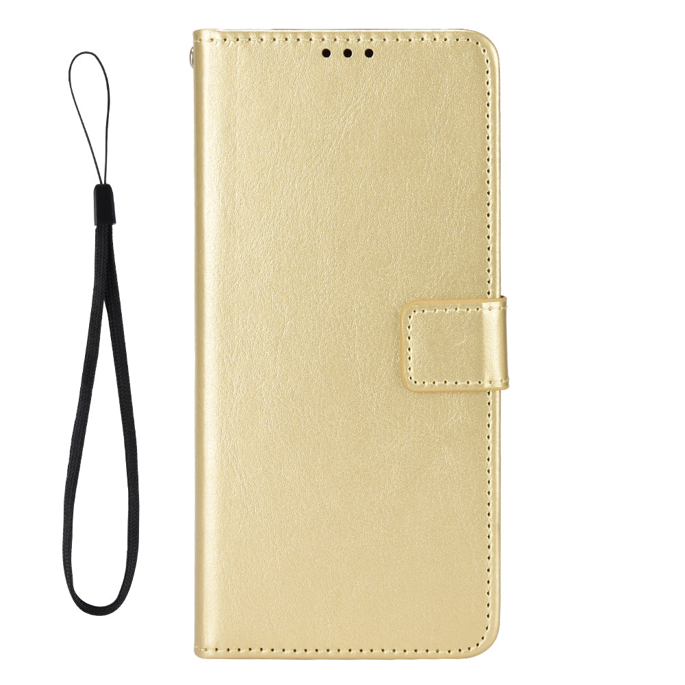 Folio Flip Cover for Huawei Enjoy 60 Shockproof Crazy Horse Texture PU Leather Wallet Phone Case