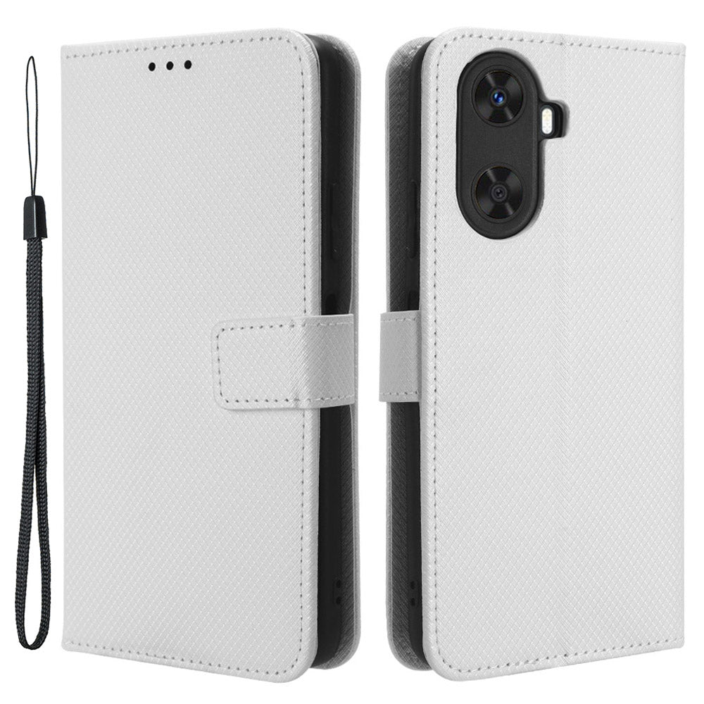 Protective Cover for Huawei Enjoy 60 Diamond Texture PU Leather Flip Case Wallet Phone Case