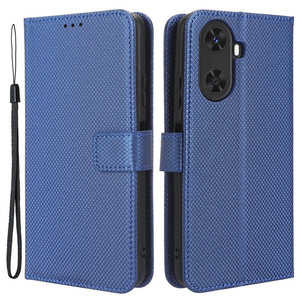 Protective Cover for Huawei Enjoy 60 Diamond Texture PU Leather Flip Case Wallet Phone Case