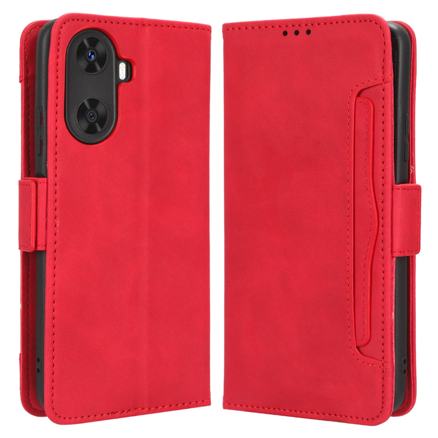 For Huawei Enjoy 60 Wallet Phone Case Leather Flip Cover Multiple Card Slots Phone Shell with Stand