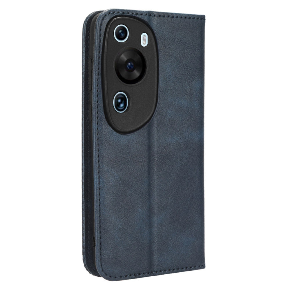 Retro Wallet Phone Case for Huawei P60 Art PU Leather Flip Cover Cell Phone Shell with Stand