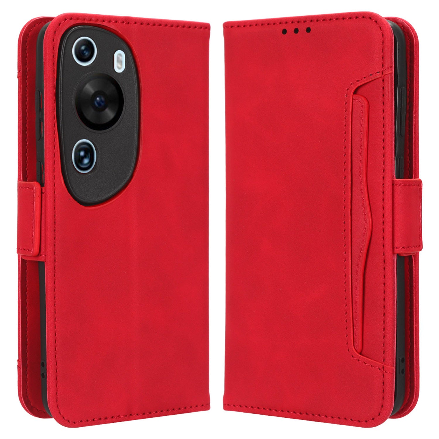 Wallet Phone Case for Huawei P60 Art Leather Flip Cover Multiple Card Slots Phone Shell with Stand