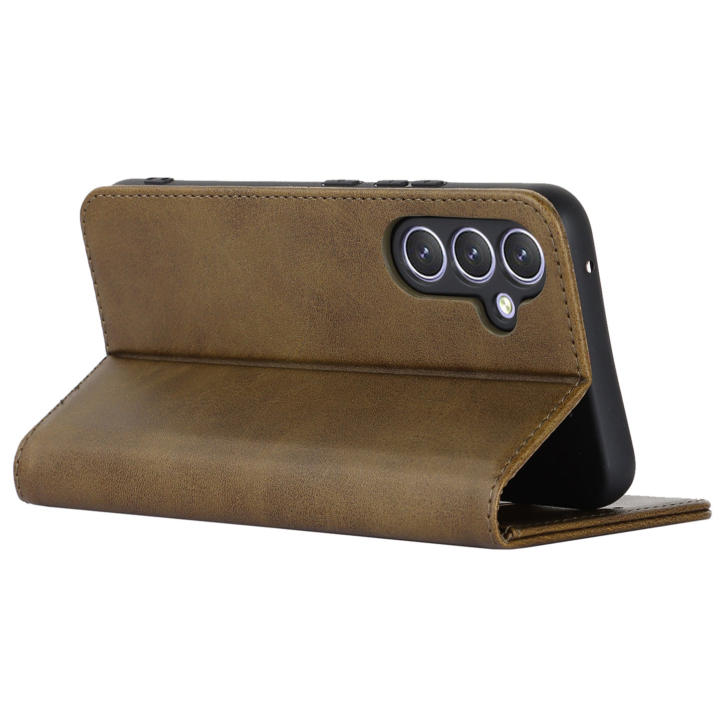 PU Leather Folio Flip Cover for Samsung Galaxy A54 5G Wallet Phone Case Calf Texture Shockproof Case