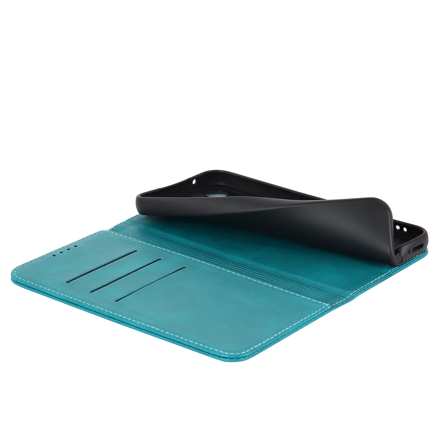 PU Leather Folio Flip Cover for Samsung Galaxy A54 5G Wallet Phone Case Calf Texture Shockproof Case