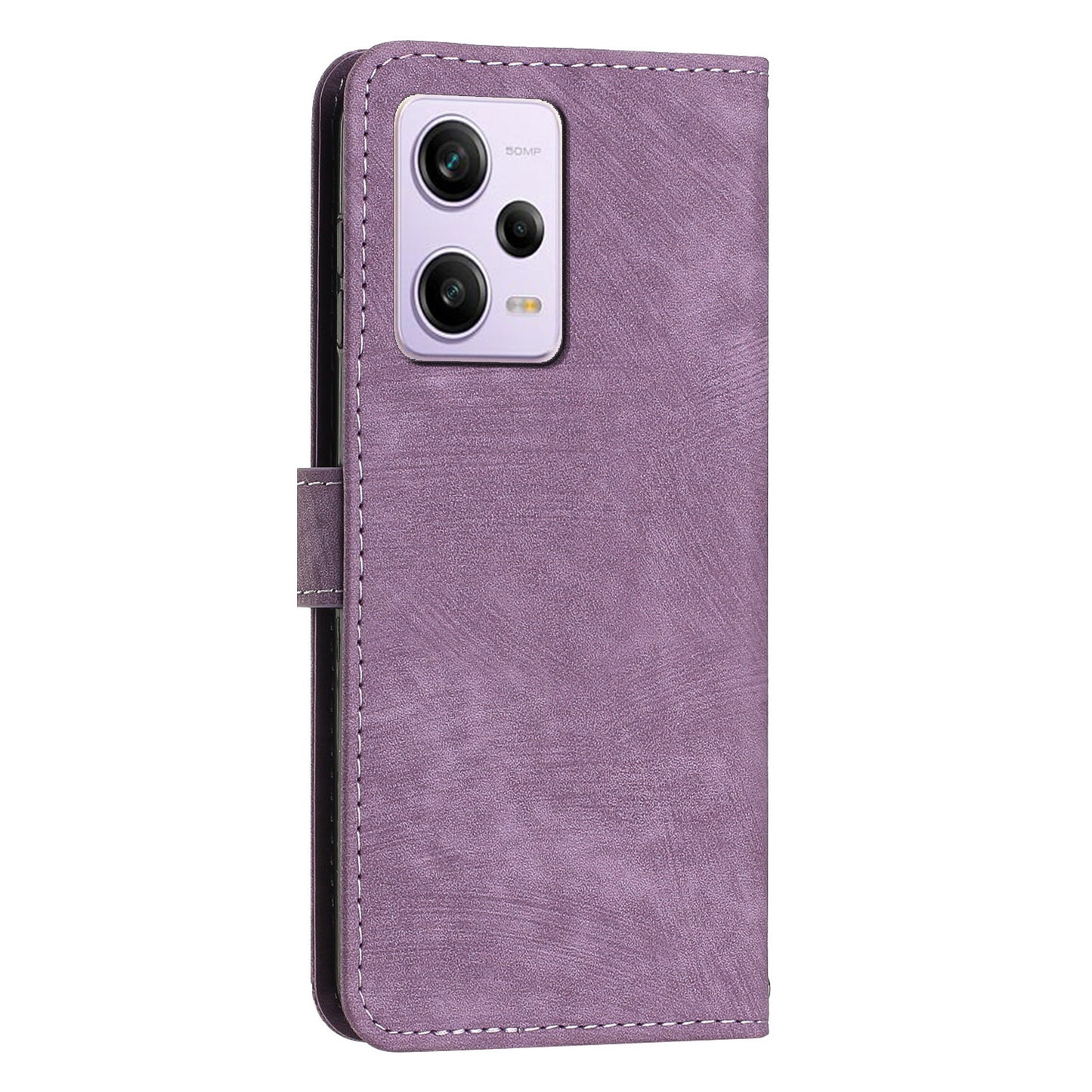 For Xiaomi Redmi Note 12 Pro+ 5G / Note 12 Explorer 5G Skin-touch Phone Case Lines Imprinted Leather Wallet Stand Phone Cover
