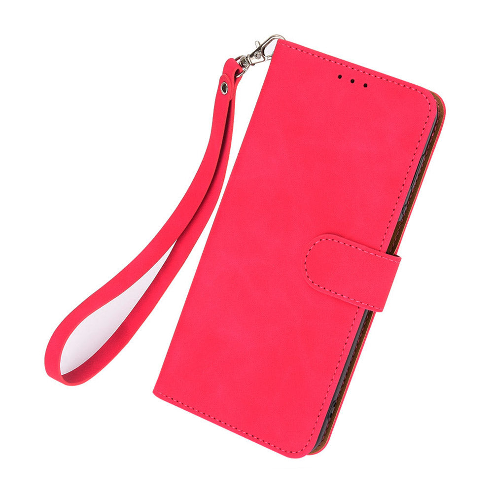 For Tecno Spark 10 Pro Skin-touch Leather Folio Case Wallet Stand Magnetic Protective Phone Cover