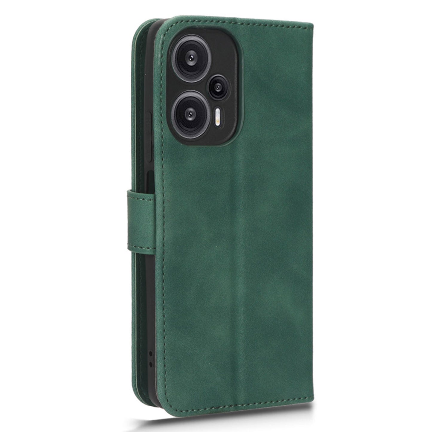 For Xiaomi Redmi Note 12 Turbo / Poco F5 5G PU Leather Flip Phone Case with Wallet Skin-touch Stand Cover