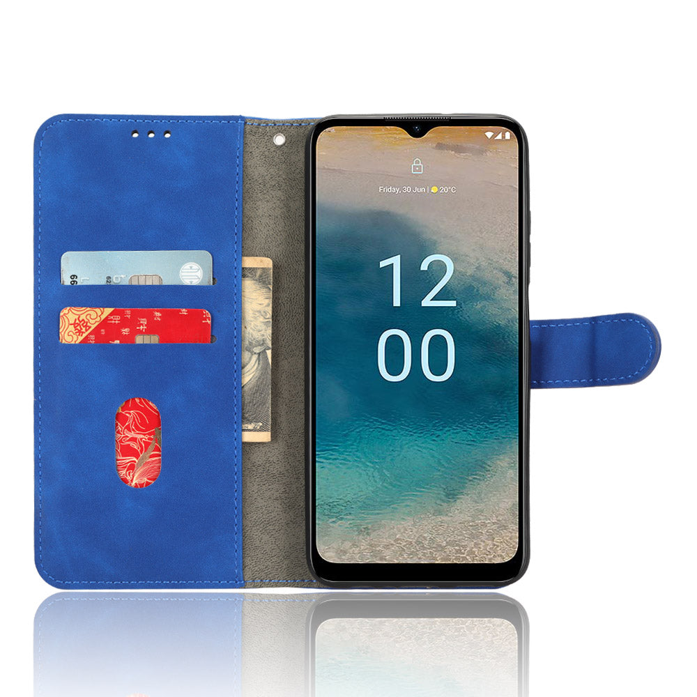 Wallet Case for Nokia G22 Skin-touch PU Leather Stand Magnetic Phone Cover