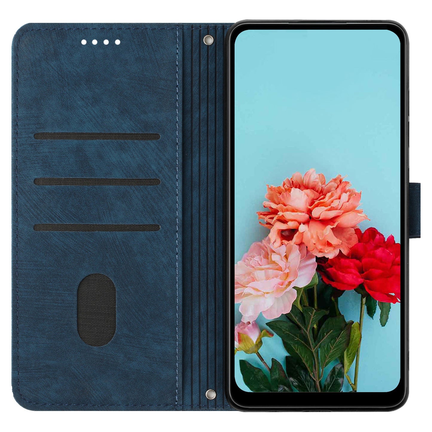 For Infinix Note 12 5G / Note 12 Pro 5G PU Leather Skin-touch Phone Case Lines Imprinted Wallet Cover Stand
